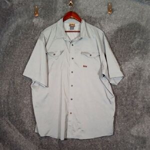 Ariat Rebar Short Sleeve Button Down Vented Mens XXL/TTG